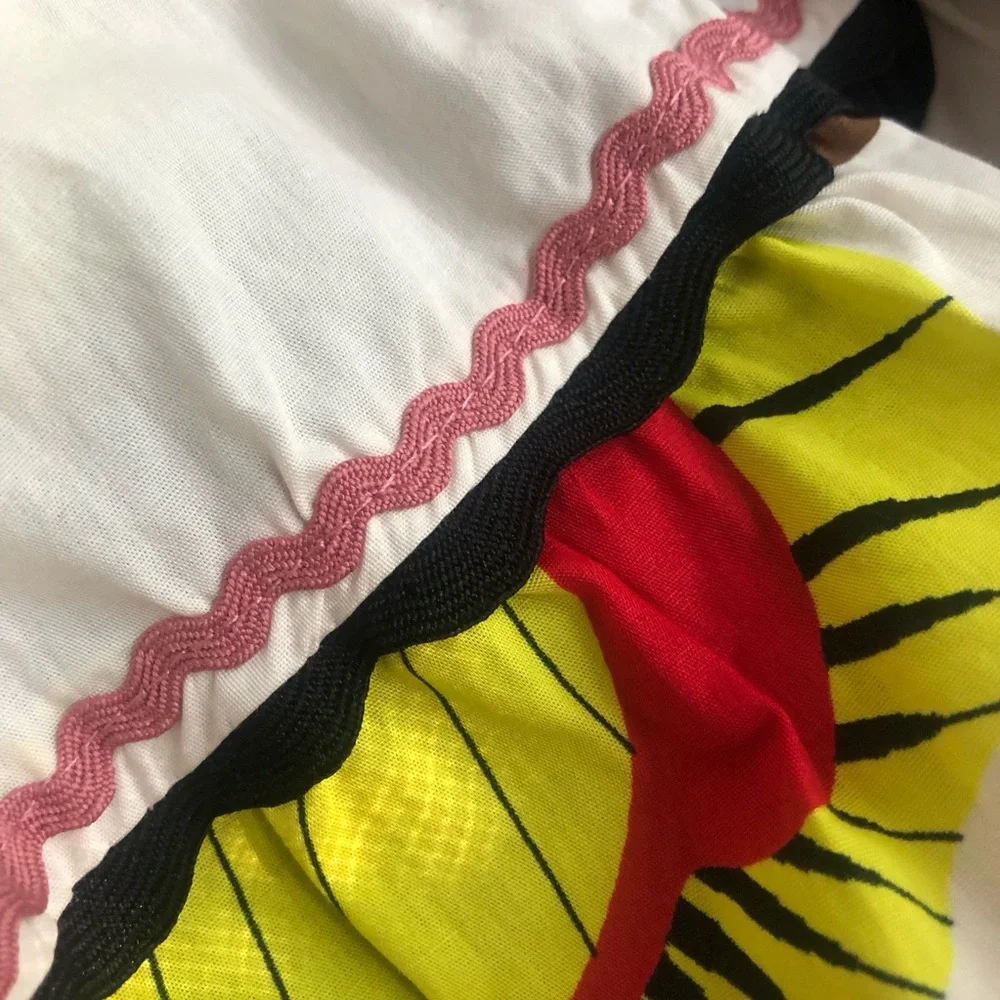 New: Zara Midaxi or Maxi Tiered Cotton Skirt w Pockets. Size Medium